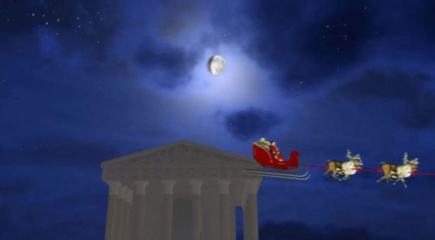 Βίντεο: Ο Άγιος Βασίλης περνάει πάνω από την Ελλάδα