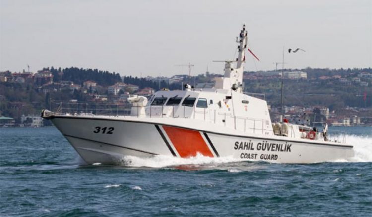 Катер береговой охраны Турции в греческих территориальных водах