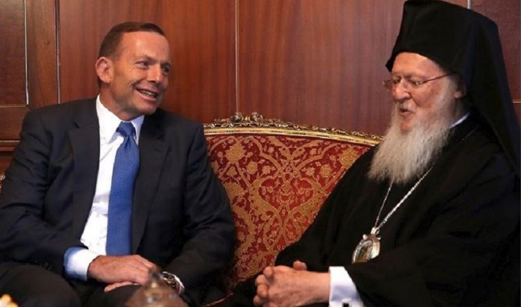 Στον Πατριάρχη Βαρθολομαίο ο Αυστραλός πρωθυπουργός