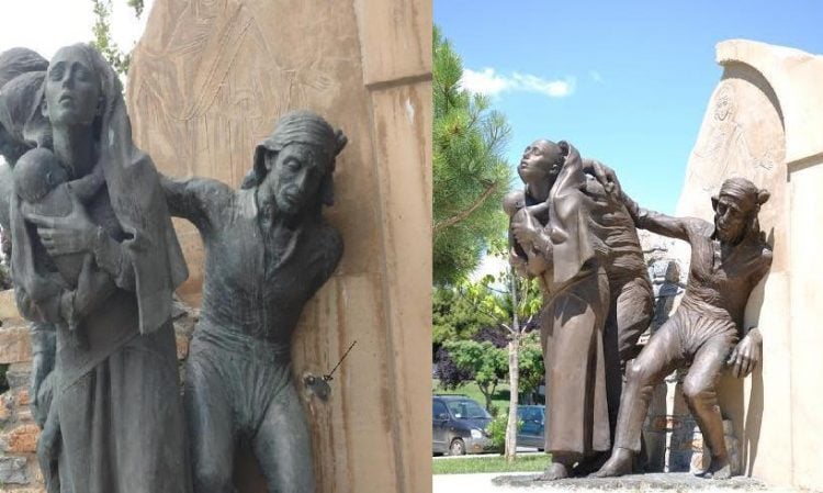 Βανδαλισμοί στο Μνημείο Γενοκτονίας των Ποντίων στο Βόλο
