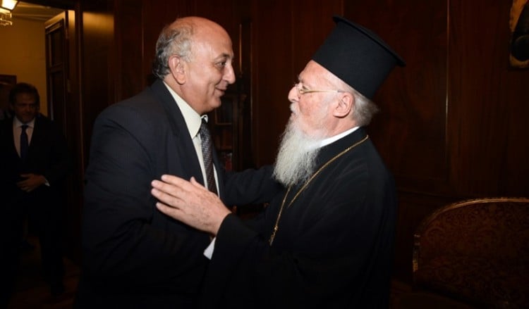 Με τον Οικουμενικό Πατριάρχη συναντήθηκε ο Γιάννης Αμανατίδης
