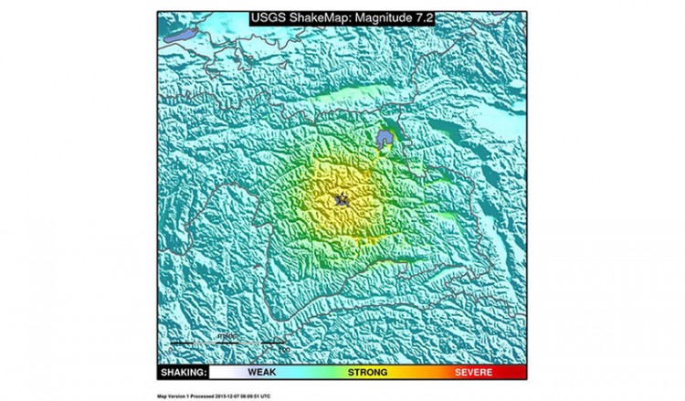 Ισχυρότατος σεισμός στο Τατζικιστάν