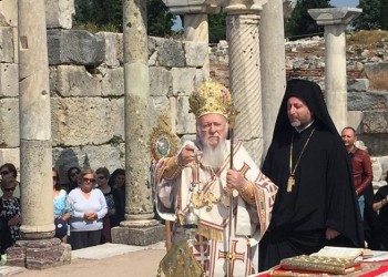 Ο Οικουμενικός Πατριάρχης Βαρθολομαίος στην Έφεσο