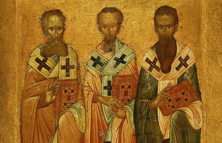 Εικόνισμα των Τριών Ιεραρχών στο Βυζαντινό Μουσείο της Θεσσαλονίκης (πηγή: commons.wikimedia.org)