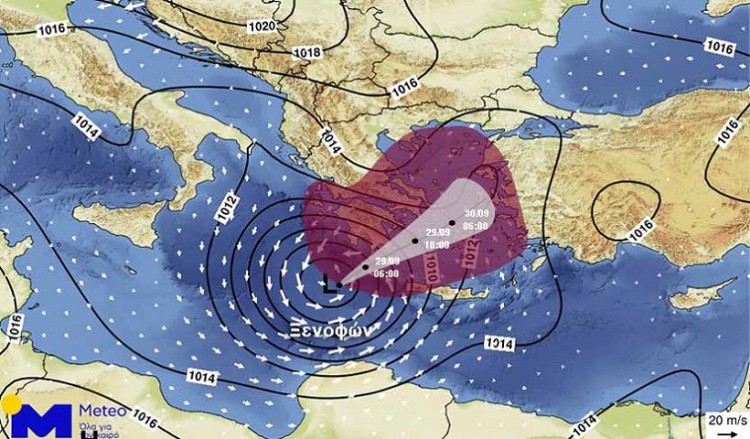 Μεσογειακός κυκλώνας: Ετοιμάζεται να χτυπήσει με δυνατούς ανέμους και καταιγίδες