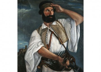 Ο Καπετάν Γκούρας (πίνακας του Φίλιππου Μαργαρίτη στην Εθνική Πινακοθήκη)