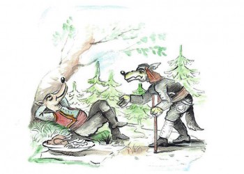 Η Αλεπού και ο Λύκον – Ο μύθος του Αισώπου στα ποντιακά - Cover Image