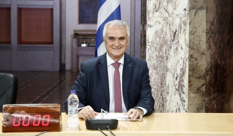Ο πρόεδρος της Ειδικής Επιτροπής Ελληνισμού της Διασποράς, βουλευτής Σάββας Αναστασιάδης (φωτ.: ΑΠΕ-ΜΠΕ / Αλέξανδρος Βλάχος)