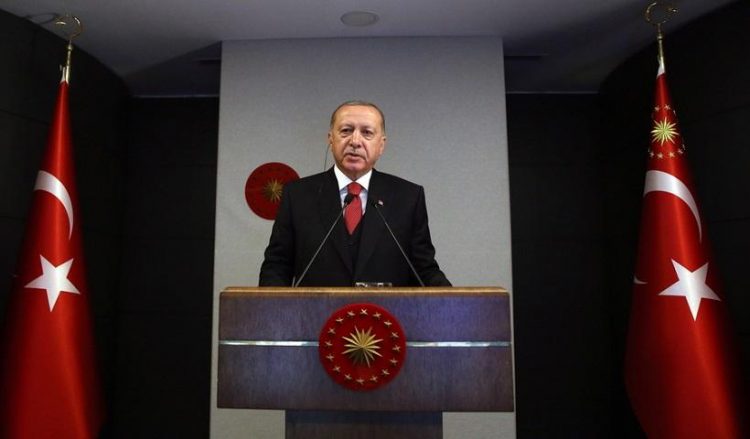 Ο Τούρκος πρόεδρος Ρετζέπ Ταγίπ Ερντογάν (φωτ.: EPA / Προεδρία της Δημοκρατίας της Τουρκίας)