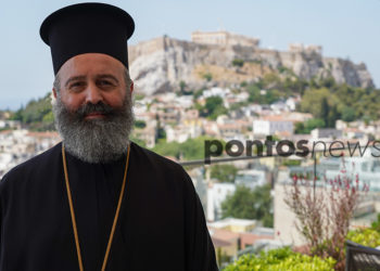 Ο Αρχιεπίσκοπος Αυστραλίας Μακάριος κατά την ολιγοήμερη επίσκεψή του στην Αθήνα (φωτ.: Κρικόρ Τσακιτζιάν)