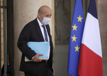 Ο υπουργός Εξωτερικών της Γαλλίας Ζαν-Ιβ Λε Ντριάν (φωτ.: EPA / Yoan Valat)