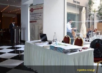 Εικόνα από την αίθουσα που έγιναν οι εκλογές της ΠΟΠΣ, το 2016, στην Κρήτη (φωτ. αρχείου: Β. Καρυοφυλλίδης)