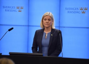 Η πρωθυπουργός της Σουηδίας, Μαγκνταλένα Άντερσον (φωτ. αρχείου: 
EPA/Pontus Lundahl/TT SWEDEN OUT)
