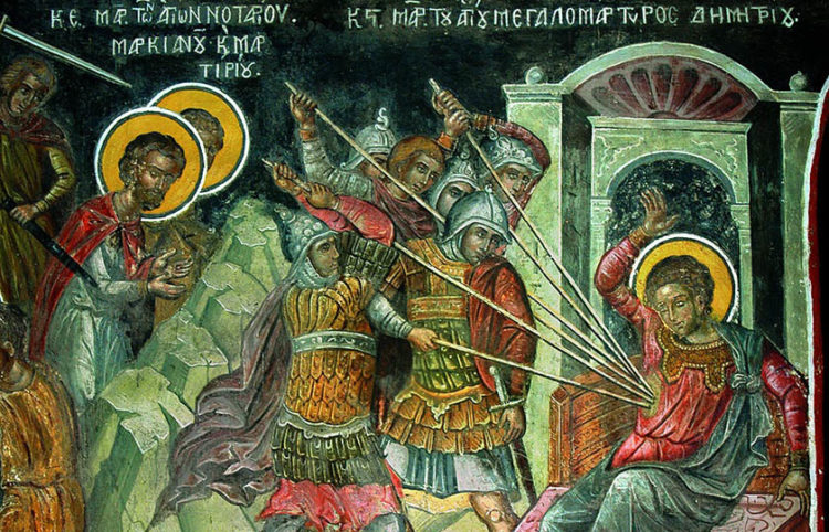 Από την έκθεση του 2019 «Ο Άγιος Δημήτριος στην τέχνη του Αγίου Όρους» της Αγιορειτικής Εστίας