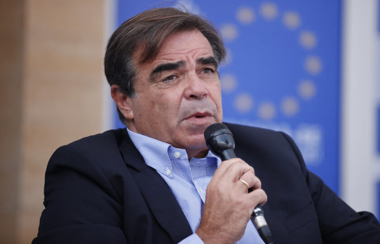 Ο αντιπρόεδρος της Ευρωπαϊκής Επιτροπής  Μαργαρίτης Σχοινάς (Φωτ,: ΑΠΕ ΜΠΕ/ Δημήτρης Τοσίδης)
