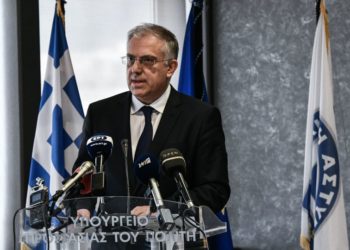 Δηλώσεις του υπουργού Προστασίας του Πολίτη, Τάκη Θεοδωρικάκου για μεταρρυθμίσεις στην Ελληνική Αστυνομία, Δευτέρα 1 Νοεμβρίου 2021.(Φωτ.: EUROKINISSI / Τατιάνα Μπόλαρη)