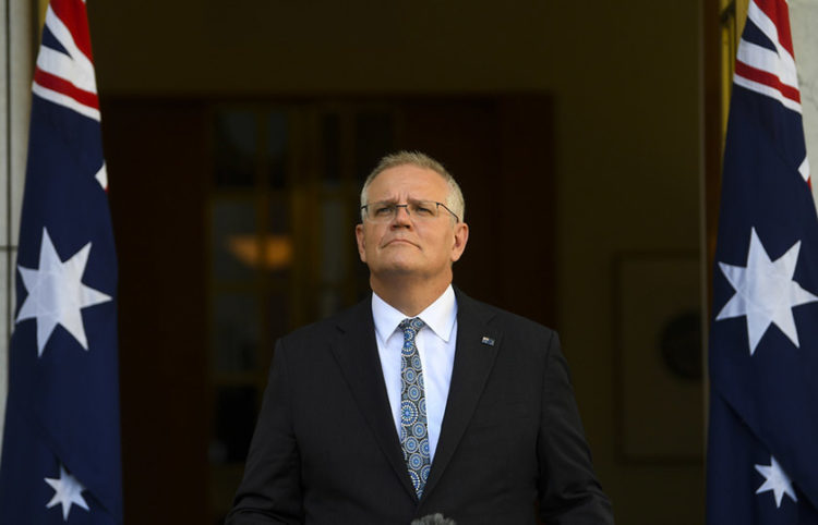 Ο πρωθυπουργός της Αυστραλίας Σκοτ Μόρισον (φωτ.: EPA / Lukas Coch)