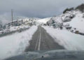 Χιονισμένο τοπίο στη Νάξο από την κακοκαιρία «Ελπίς» (φωτ.: ΑΠΕ-ΜΠΕ / Μανόλης Λυκουρόπουλος)