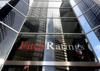 Άποψη των γραφείων του οίκου αξιολόγησης
Fitch Ratings στη Νέα Υόρκη (φωτ.: ΑΠΕ-ΜΠΕ/ Justine Lane)