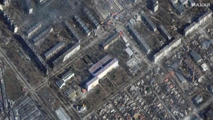 Δορυφορική εικόνα της Μαριούπολης (φωτ. αρχείου: EPA/ MAXAR TECHNOLOGIES HANDOUT)