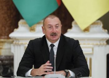 Ο πρόεδρος του Αζερμπαϊτζάν Ιλχάμ Αλίγιεφ (φωτ. αρχείου: EPA/ Sergey Dolzhenko)