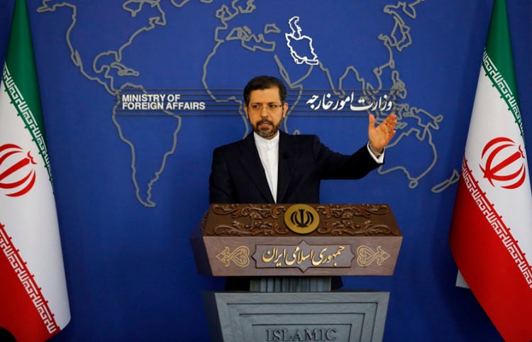 O εκπρόσωπος του ιρανικού υπουργείου Εξωτερικών Σαΐντ Χατιμπζαντέχ (φωτ.: EPA / Abedin Taherkenareh)