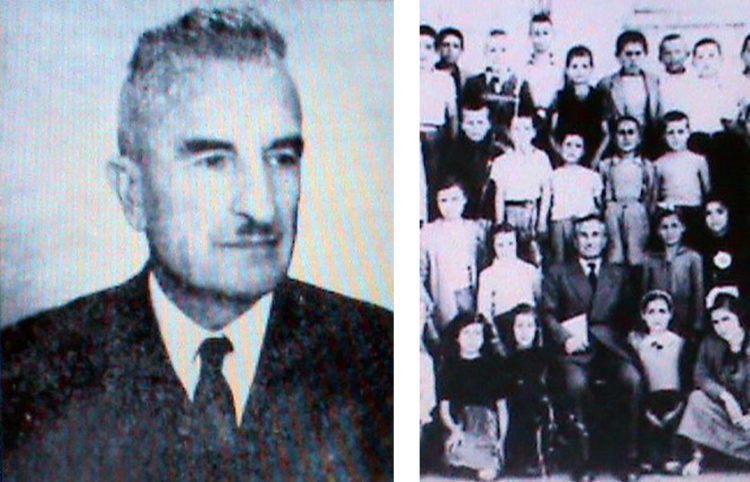 Ο Δημήτριος Παπαδόπουλος (αριστερά) με τη ΣΤ' τάξη του 1951 στο Α' Δημοτικό Αλεξανδρούπολης (πηγή: «Φάρος» Αλεξανδρούπολης)