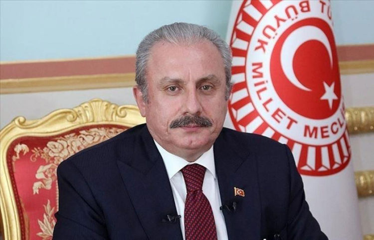 Ο πρόεδρος της Εθνοσυνέλευσης της Τουρκίας Μουσταφά Σέντοπ (πηγή: TRT)