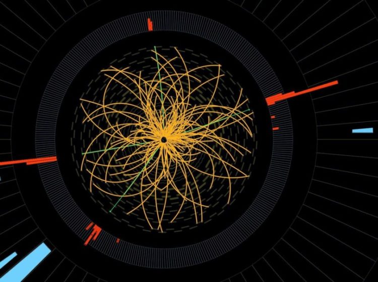 Εικόνα από υπολογιστή που είχε δοθεί στη δημοσιότητα από το CERN πριν από περίπου δέκα χρόνια (φωτ.: EPA/CERN HANDOUT)