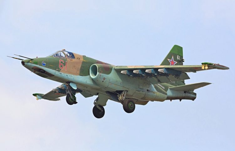Sukhoi Su 25 of the Russian Air Force landing at Vladivostok 8683076150 1