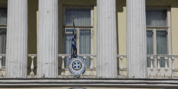 Η πρόσοψη της πρεσβείας της Ελλάδας στη Μόσχα (φωτ.: EUROKINISSI / Χρήστος Μπόνης)