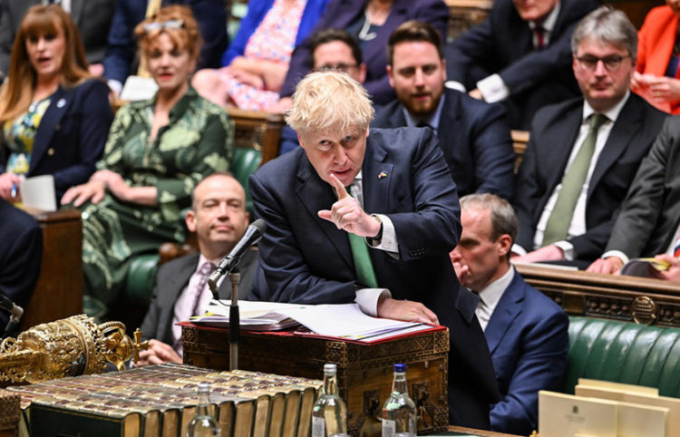 Ο Μπόρις Τζόνσον στη Βουλή των Κοινοτήτων (φωτ.: UK Parliament / Jessica Taylor)