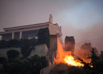 Πυρκαγιά στο Ντράφι της Πεντέλης, Τρίτη 19 Ιουλίου 2022 (Eurokinissi/Βασίλης Ρεμπάπης)