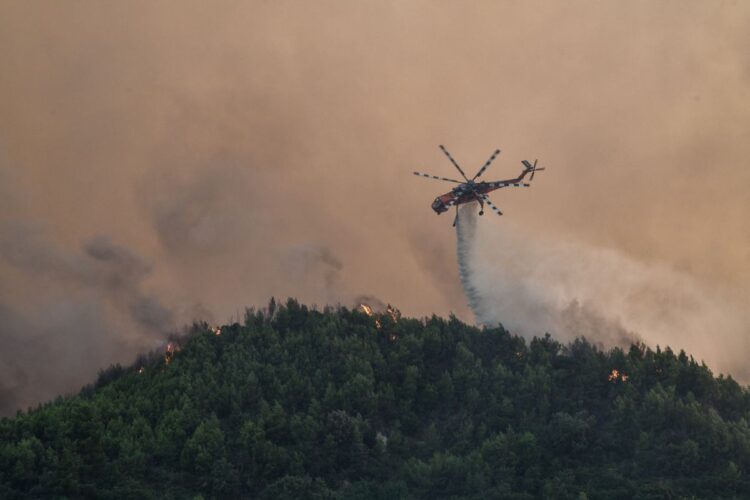 Λήψη από τη φωτιά στα Κρέστενα, στην Ηλεία, 24 Ιουλίου 2022 (φωτ.: Ilialive.gr / Γιάννης Σπυρούνης / EUROKINISSI)