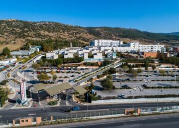Αεροφωτογραφία του νοσοκομείου «Παπαγεωργίου» της Θεσσαλονίκης (φωτ. αρχείου: Motionteam)