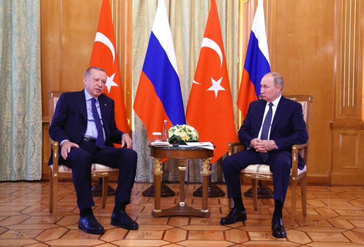 Συνάντηση Πούτιν-Ερντογάν στο Σότσι της Ρωσίας (Φωτ.: EPA/Vyacheslav Prokofyev/Sputnik)