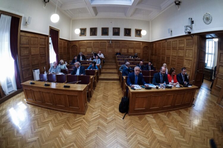 Συνεδρίαση της Εξεταστικής Επιτροπής για την εξέταση της υπόθεσης παραβίασης του απορρήτου των επικοινωνιών του Νίκου Ανδρουλάκη Τρίτη 13 Σεπτεμβρίου 2022 (Φωτ.: Eurokinissi/Γιώργος Κονταρίνης)