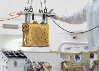 Η συσκευή της NASA (φωτ.: R. Lannom/ NASA-JPL-Caltech)