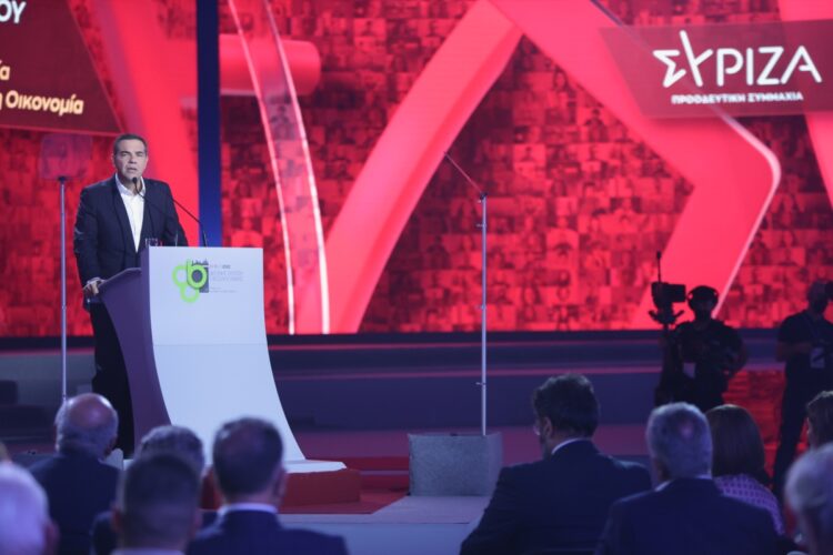 Ομιλία του προέδρου του ΣΥΡΙΖΑ  Αλέξη Τσίπρα στο πλαίσιο της 86ης ΔΕΘ. Σάββατο 17 Σεπτεμβρίου 2022 (Φωτ.: Eurokinissi/Ραφαήλ Γεωργιάδης)