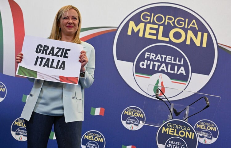 Η Giorgia Meloni (φωτ.: EPA / Ettore Ferrari)