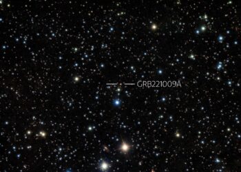 Αναλαμπή GRB (Πηγή φωτ.: International Gemini Observatory NOIRLab NSF AURA B. O'Connor)