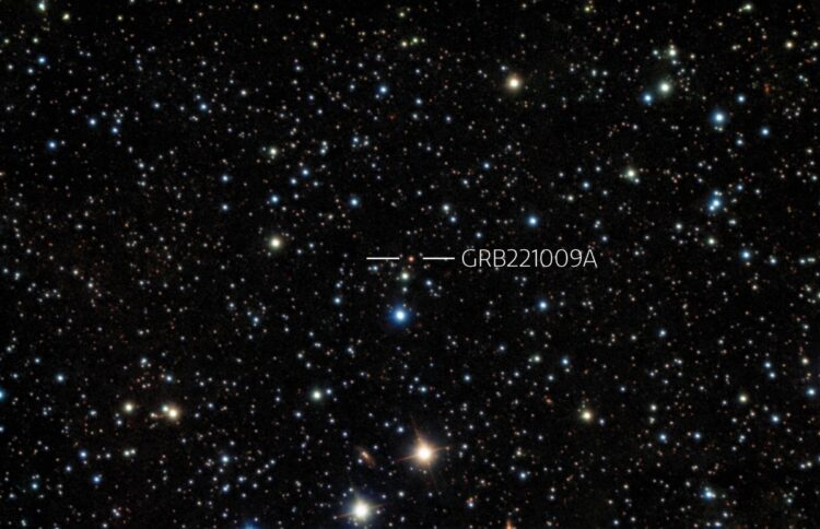 Αναλαμπή GRB (Πηγή φωτ.: International Gemini Observatory NOIRLab NSF AURA B. O'Connor)