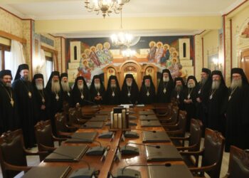 Συνεδρίαση της Ιεράς Συνόδου της Εκκλησίας της Ελλάδος υπό την νέα της σύνθεση. Σεπτέμβριος 2022 (Φωτ.: Eurokinissi/Χρήστος Μπόνης)