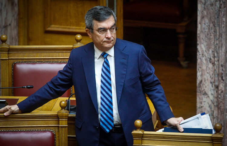 Ο υφυπουργός Προστασίας του Πολίτη Λευτέρης Οικονόμου (φωτ.: EUROKINISSI / Γιώργος Κονταρίνης)