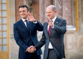 Οι ηγέτες της Γαλλίας και της Γερμανίας στις Βερσαλλίες τον Μάρτιο του 2022 (φωτ.: European Union)