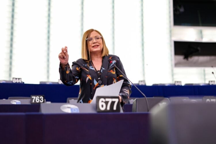 Η ευρωβουλευτής της Νέας Δημοκρατίας Μαρία Σπυράκη(φωτ. αρχείου: POOL MATHIEU CUGNOT/ΕΥΡΩΠΑΪΚΟ ΚΟΙΝΟΒΟΥΛΙΟ/EUROKINISSI)