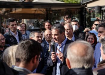 Επίσκεψη του πρωθυπουργού Κυριάκου Μητσοτάκη στην Καλλιθέα,Σάββατο 26 Νοεμβρίου 2022 (Φωτ.: Eurokinissi/Βασίλης Ρεμπάπης)