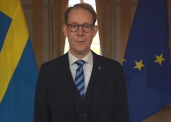 Ο υπουργός Εξωτερικών της Σουηδία Τομπάιας Μπίλστρομ (φωτ.: twitter.com/SwedeninATOSCE)