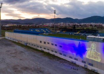 Το γήπεδο «Θ. Κολοκοτρώνης» στην Τρίπολη (φωτ.: ΠΑΕ Αστέρας Τρίπολης / Βαγγέλης Έξαρχος)