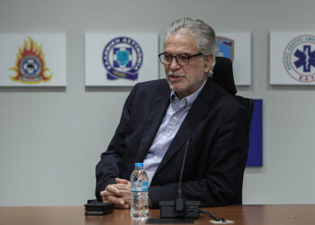 Ο υπουργός Κλιματικής Κρίσης και Πολιτικής Προστασίας Χρήστος Στυλιανίδης (φωτ.: EUROKINISSI /Βασίλης Ρεμπάπης)